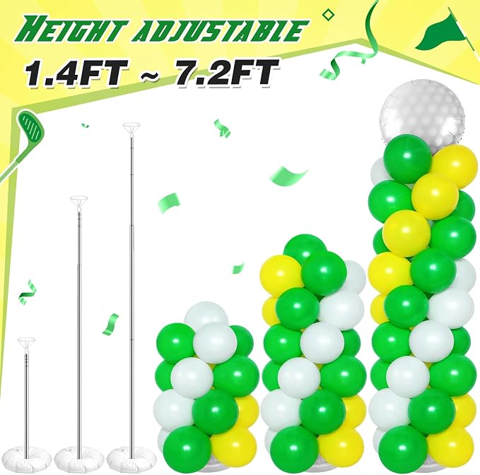 Soulchen 2 Set Golf Hole in One Balloon Column Stand Kit - Image 7
