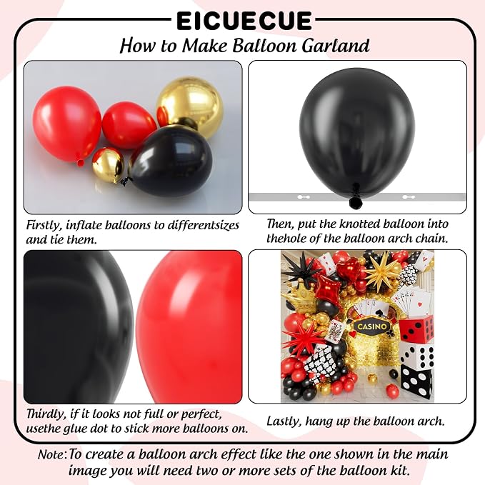 Casino Balloons Arch Kit - Image 3