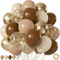 Brown and Gold Balloons for Bear Baby Shower Gender Reveal Decorations | 60Pcs by JOYFLOAT