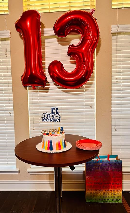 12 Balloon Numbers 40 Inch for 12th Year Old Birthday Decorations, Inflation - Image 3