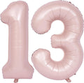40 In Matte Pink Number Balloons Helium Foil Mylar Balloon Party Digital 13 | by Exquisitehighqualitypartydecorationstomeetyoureveryneed%EF%BC%81