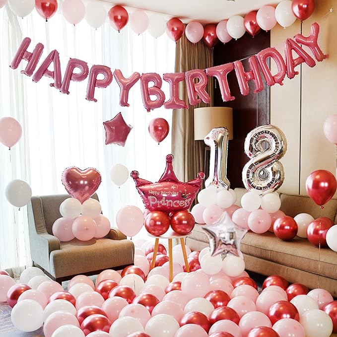 CANREVEL Happy Birthday Banner Decorations + 12Pcs Star Balloons, - Image 6
