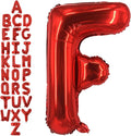 40 Inch Red Letter F Balloons, DIY Phrase Foil Alphabet Letter F Balloons DIY by LHOAVWE