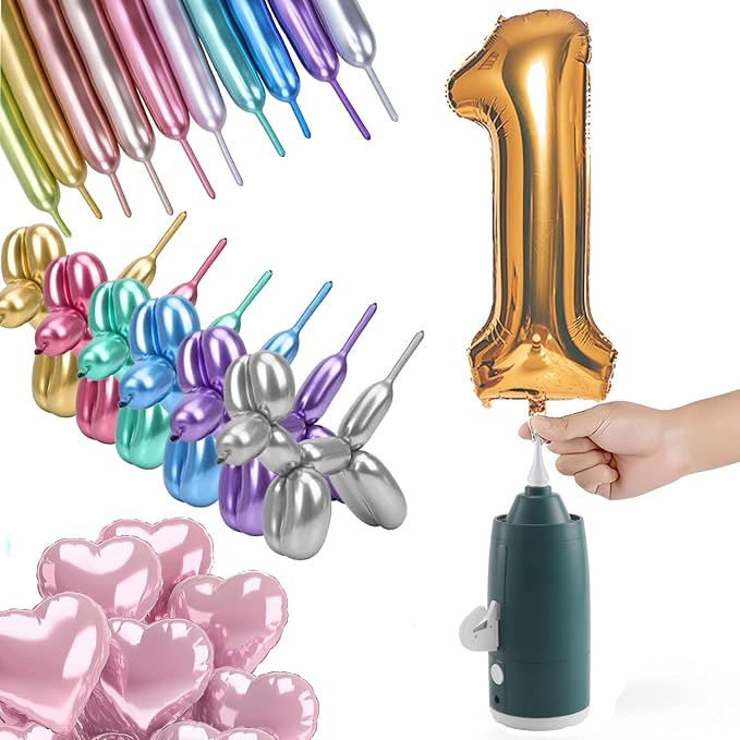 Electric Magic Balloon Pump, Electric Air Inflator Party Air Blower Pump by AJUJIAJIA
