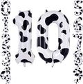 40 Inch Cow Print Number 10 Balloon by TNCDJKPA