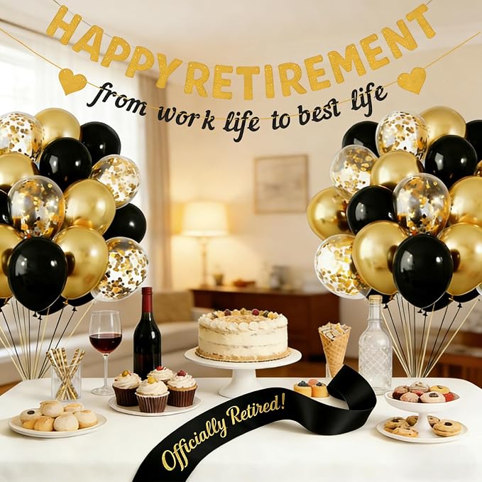 Retirement Party Decorations for Men Women, Happy Retirement & from work life - Image 4