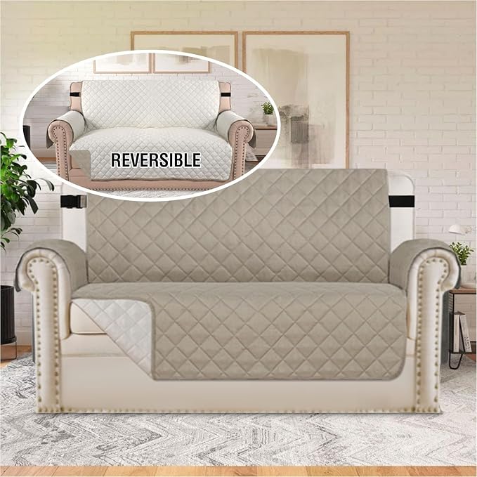 H.VERSAILTEX Sofa Protector for Dogs/Cats/Pets Sofa Covers Slipcover Quilted - Image 3