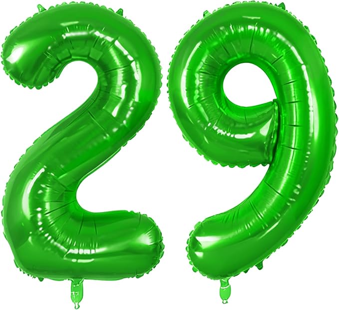 Number 29 Balloons for 29th Birthday Party Decorations, 0-100 Large No.29 by Joycard