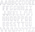 52 Pcs White Letter Balloons, 16 Inch Foil Alphabet Letter Balloons, Letter A-Z by YOTHORN
