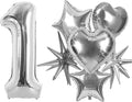 TONIFUL 1st Birthday Balloons Kit 40Inch Silver Large Number 1 Foil Balloon | by TONIFUL