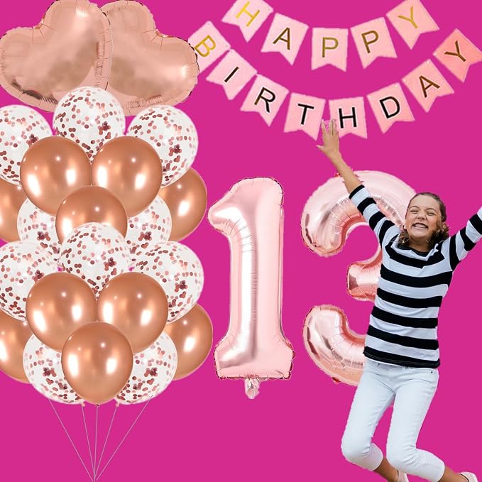13th Birthday Party Decoration OMG UR A Teenager Birthday Balloons | Thirteen - Image 5
