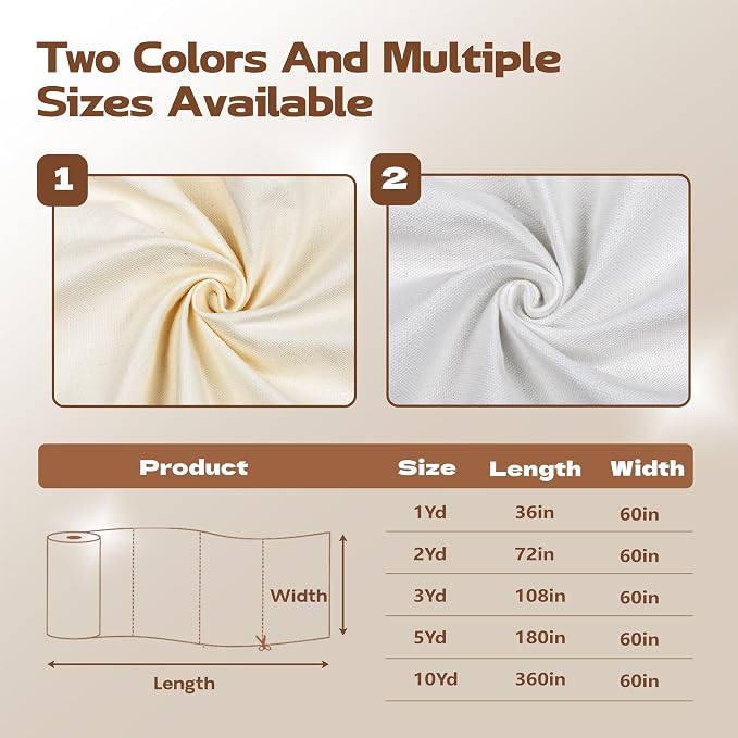 Canvas Fabric, Premium 10oz Natural Cotton Duck Canvas Fabric 62'' Wide - Image 7