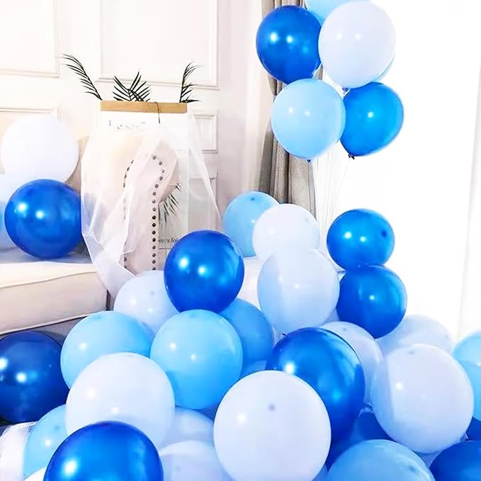 Light Blue Balloon 110pcs, 12 Inch Thickened Latex Party Balloons Helium Bright - Image 5