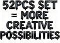 52 Pcs Black Letter Balloons, Custom 2 Set A-Z Set by GOGAKIE