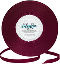 Burgundy Ribbon 1/4 Inches 36 Yards Satin Roll Perfect by LilyRin