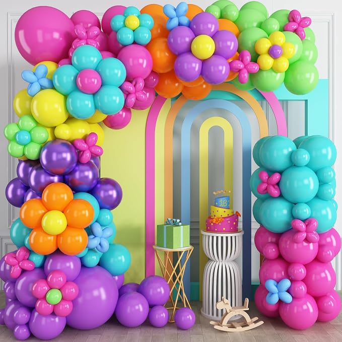 HILAVO Magic Balloon Garland 161 Pcs Assorted Colors Latex Balloons Arch Kit by HILAVO