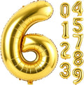 40 Inch Gold Number 6 Foil Balloon by Unknown