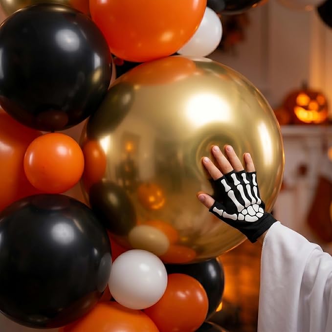 Halloween Balloon Arch Garland Kit, Spooky Party Decorations Background Supplies - Image 6