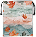 Watercolor Leaves Gymnastics Grip Bag Fall Leaf Drawstring Bag Shoes Towel Gym by Giwawa