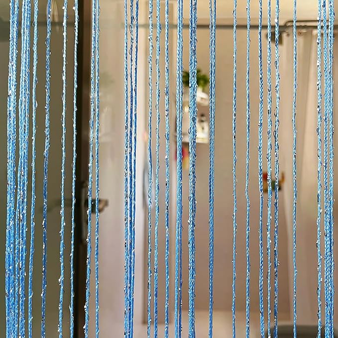 Home Decor Sequin Curtain for Doorway, Door String Curtains, 39x79 inch Hanging - Image 4