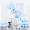 PartyWoo Baby Blue Balloons 123pcs Light Pastel Sky Aqua Blue Color | Different by PartyWoo