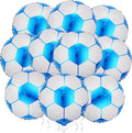 10 Pack 18 Inch Blue Soccer Foil Balloons Football Helium Metallic Mylar by LHOAVWE