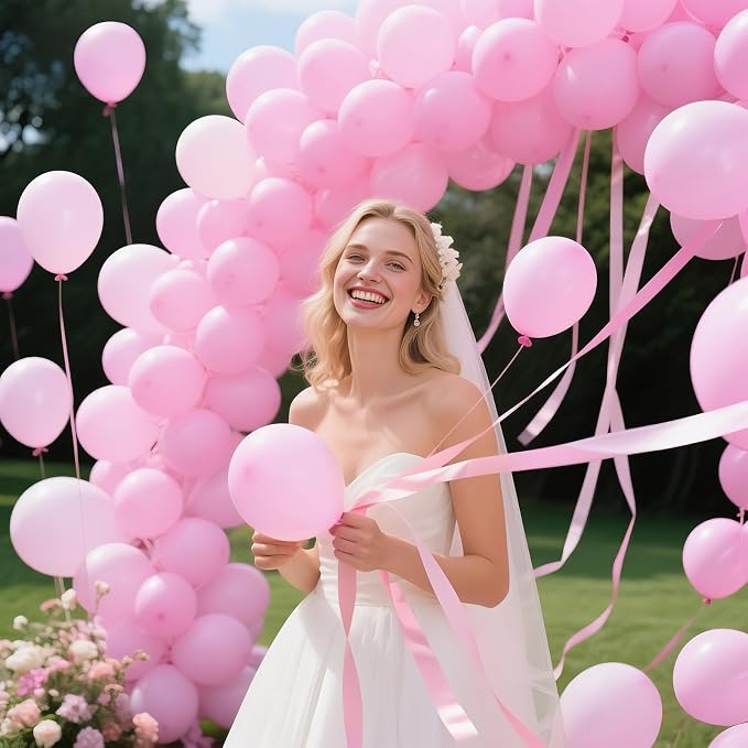 200pcs Light Pink Balloons 5 Inch, Small Mini Latex Balloons - Image 5
