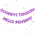 Retirement Banner Pre-Strung Banner Glitter Retirement Party Supplies by Unknown