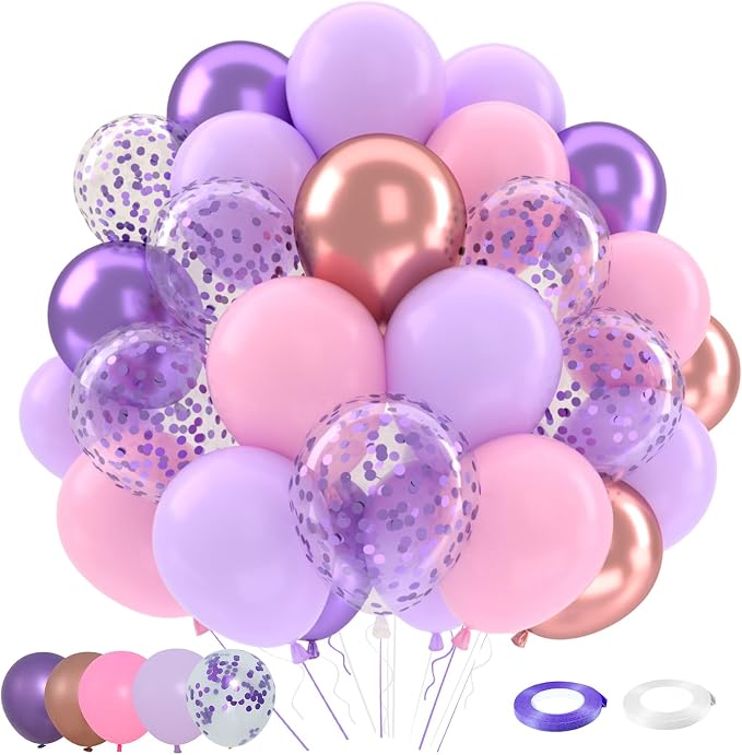Patimate Purple and Pink Balloons Set by PatimateDirect
