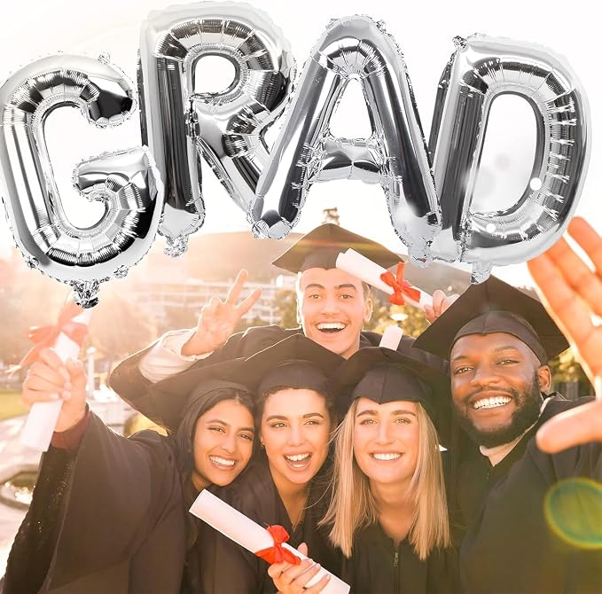 Biapian 40 Inch GRAD Balloons, 'GRAD' Party Balloons Foil - Image 9