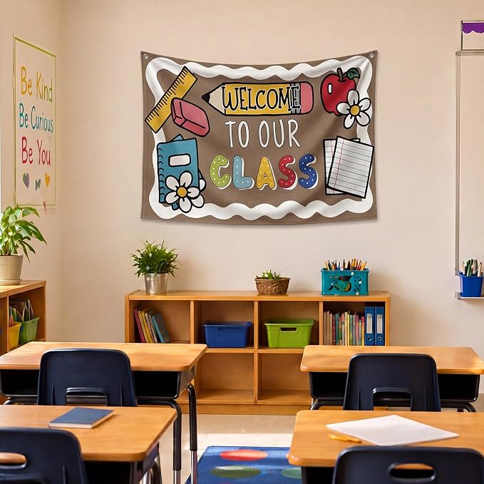 Gilprop Welcome to Our Class Wall Hanging Banner Back to School Decor, Cute - Image 4