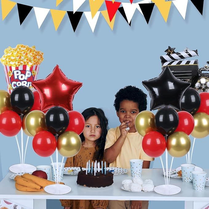 4 Sets Movie Night Party Balloons Stand Kit - Image 5