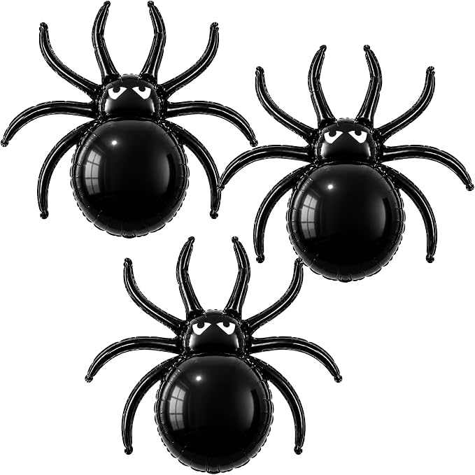 33inch Spider Foil Balloons Halloween Balloons Spider Party Decorations | Black by IGMaryBox