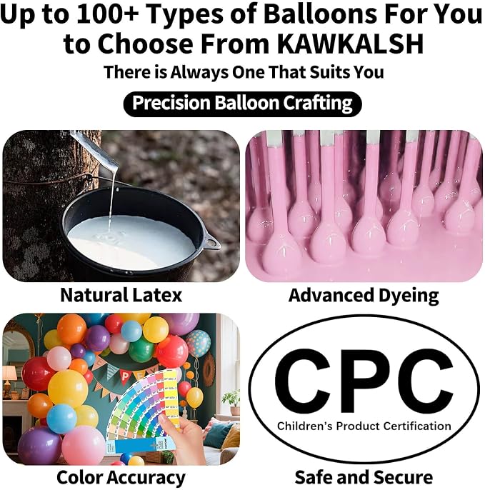 Pink Balloon Arch Kit 111Pcs 18 12 5 Inch Latex Party Balloons Garland - Image 2