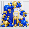 YMSZ Blue and Gold Balloons Arch Kit, Royal Blue Balloons | 134pcs Metallic by YMSZ