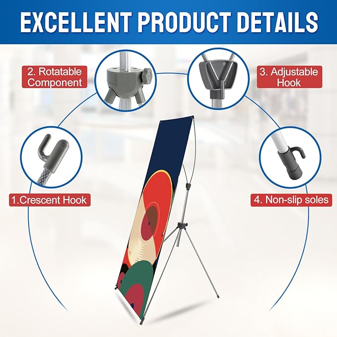 Custom Banner with X Stand 31.5" X 70.86", Banners and Signs Customize - Image 3