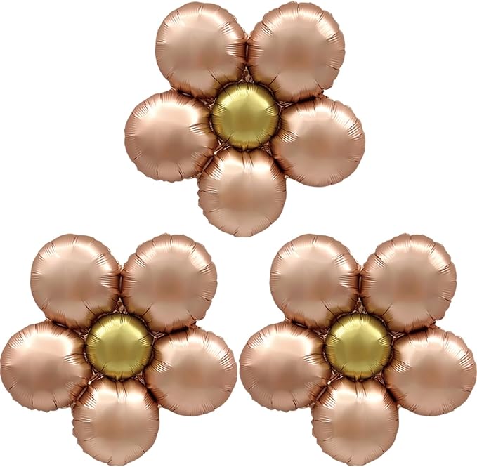 Daisy Balloons Birthday Party Decorations Rose Gold Flower Daisy Balloon Kit by Unknown