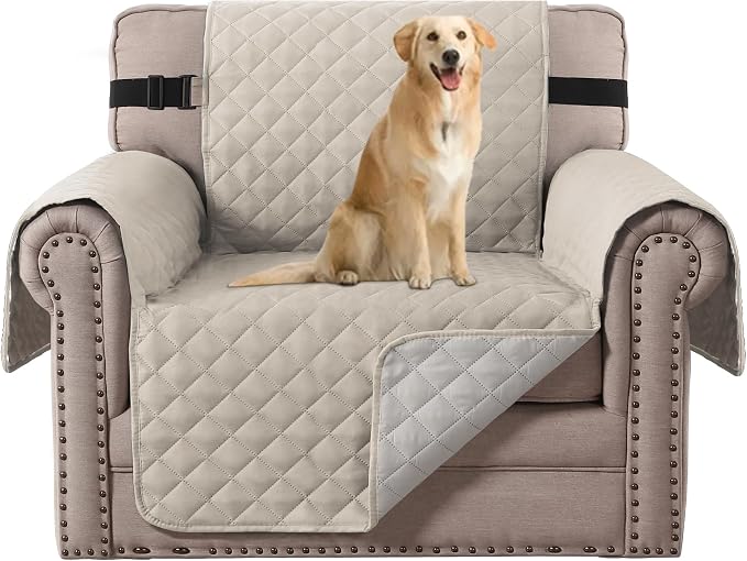 H.VERSAILTEX Chair Slipcover Reversible Chair Cover Water Resistant Washable by HVERSAILTEX