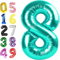 Happy Birthday Balloon 40 Inch Blue-Green 7 Balloon by Argthjy