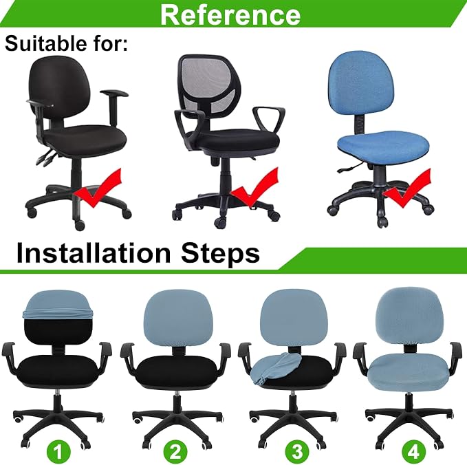 Smiry Office Computer Chair Covers - Image 6