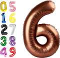 Number 5 Balloons 40 Inch Coffee Brown Balloon by Argthjy