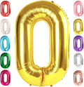 Number 0 Balloon Birthday Decorations, 40In Gold Balloons by Mluchee
