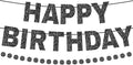 Alynta Happy Birthday Banner Pre-Strung Glitter Birthday Party Decorations | NO by Alynta
