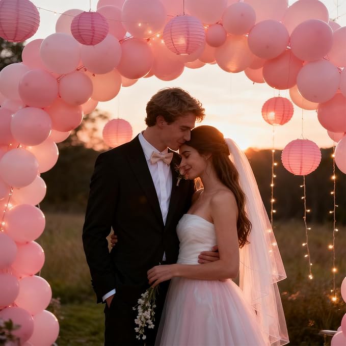 Patimate Pastel Pink Latex Party Balloons 150pcs 5 Inch - Image 2