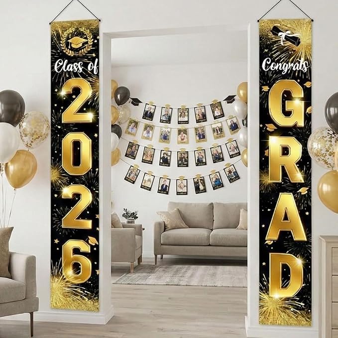 2026 Graduation Decorations Door Porch Banner, Graduation Party Decorations - Image 4
