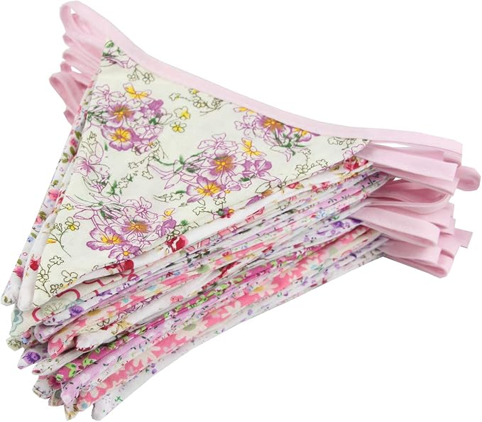10M/32Ft Triangle Bunting Banner, Baby Shower, Outdoor and Home Decorations - Image 4