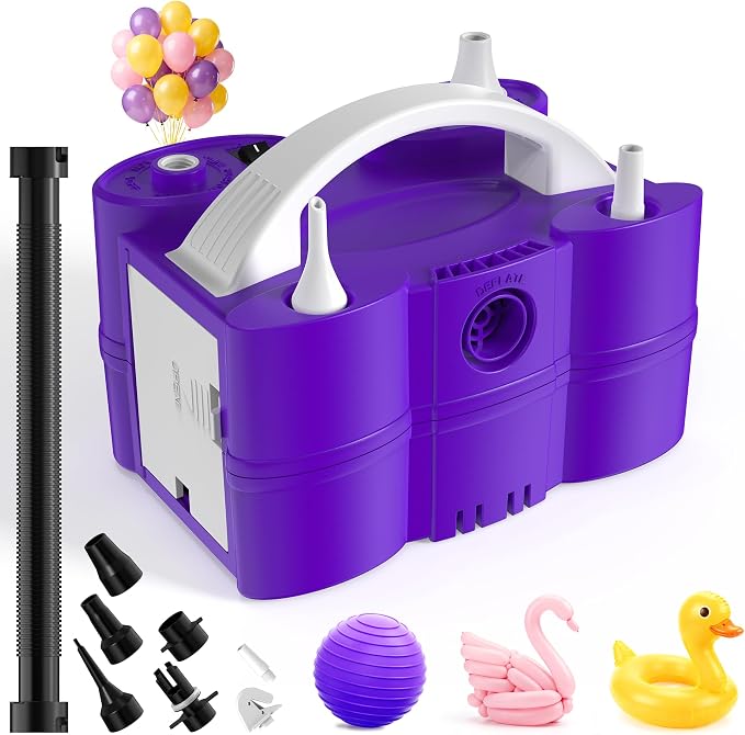 Balloon Pump Electric, 3-in-1 Portable Air Pump by jojnawa