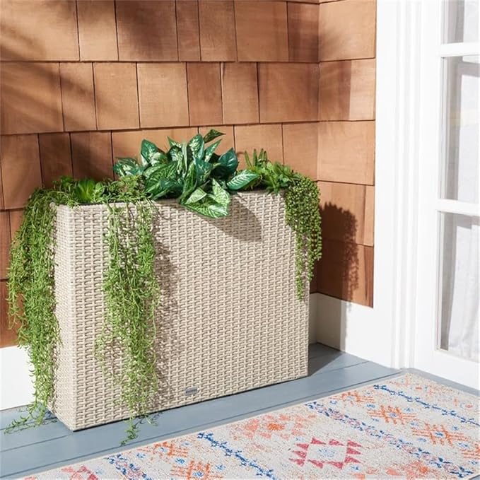 SAFAVIEH Outdoor Collection Rita Wicker Flower Rack