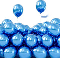 PartyWoo Metallic Blue Balloons 50pcs Chrome Blue Color 5 Inch | Balloons by PartyWoo