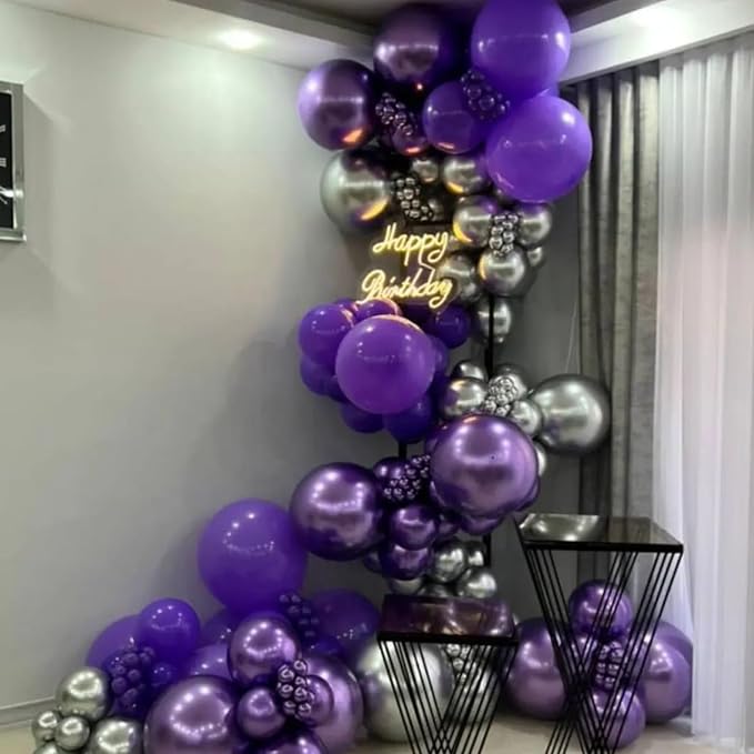 YMSZ Purple Balloon Garland Arch Kit, Baby Shower Decorations - Image 6